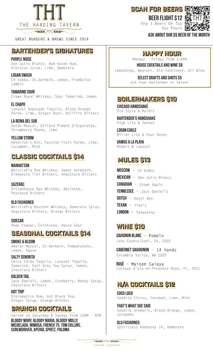 The Harding Tavern Menu - Image 2